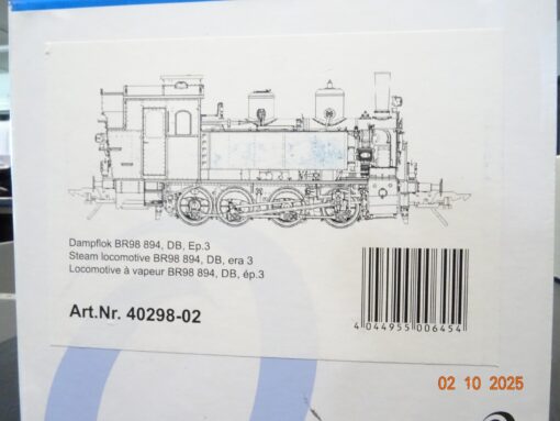Lenz Spur 0 40298-02 Dampflok BR 98 894 der DB Digital Sound in OVP JL3316 – Bild 8