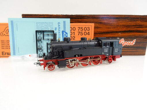 Liliput H0 7503 Dampflok BR 75 1021 der DB in OVP LE3031