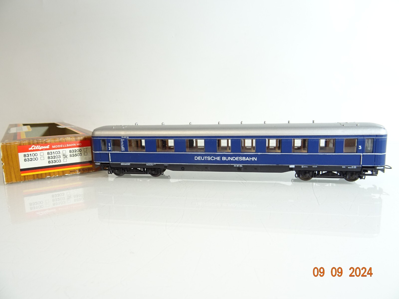 Liliput H0 83203 Reisezugwagen blau der DB in OVP PR2640