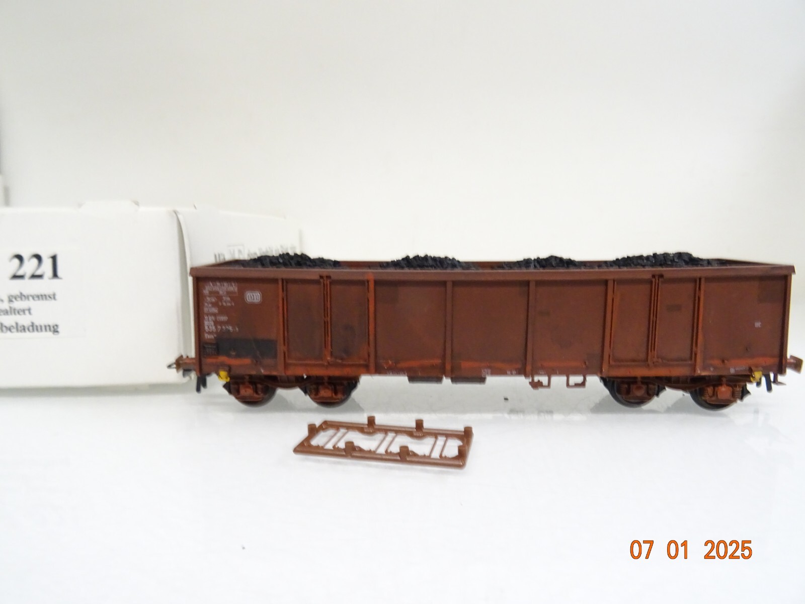 M+D H0 221 Hochbordwagen Eaos mit Kohle der DB in OVP PR5084
