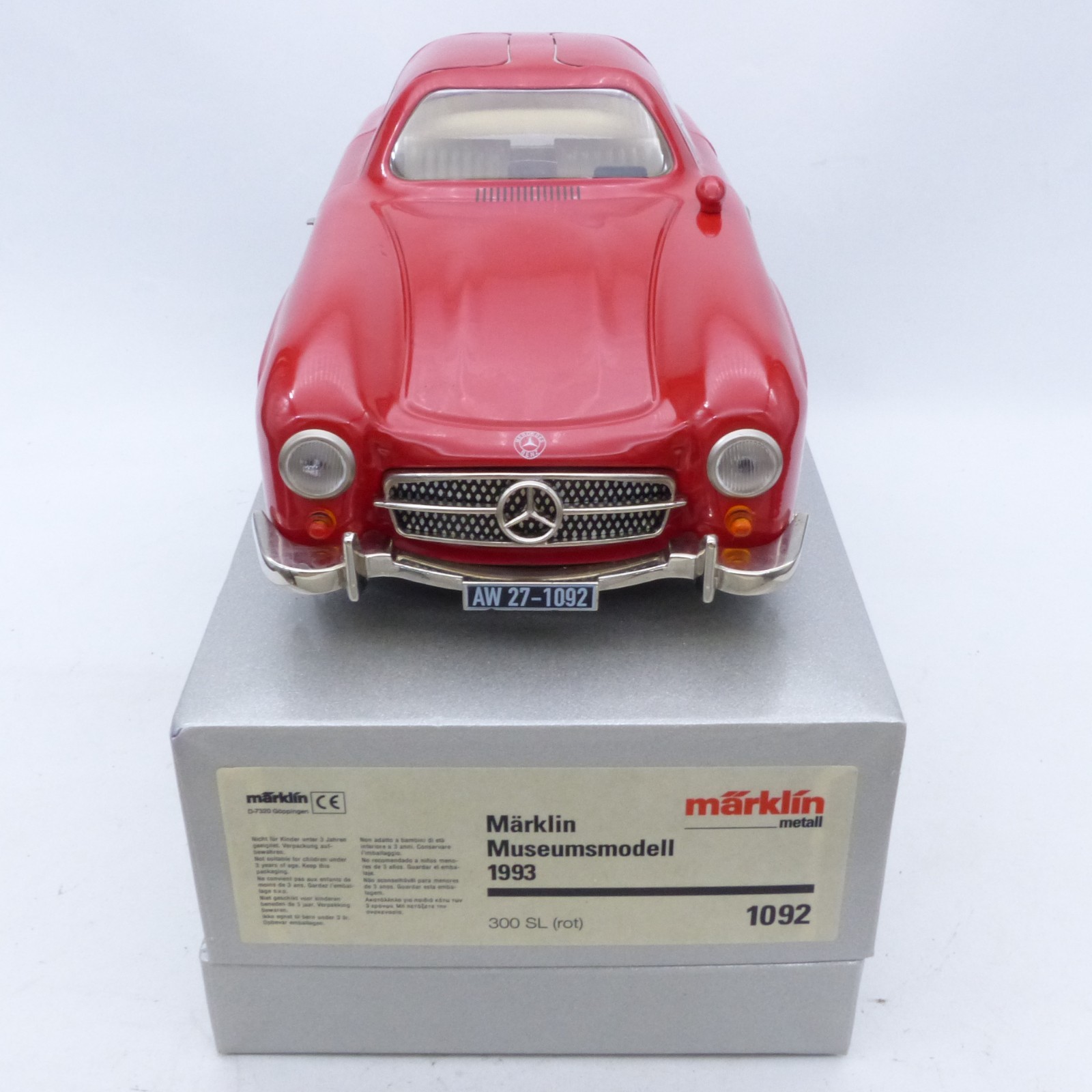 Märklin 1:16 1992 Mercedes-Benz 300 SL rot in OVP EX8285