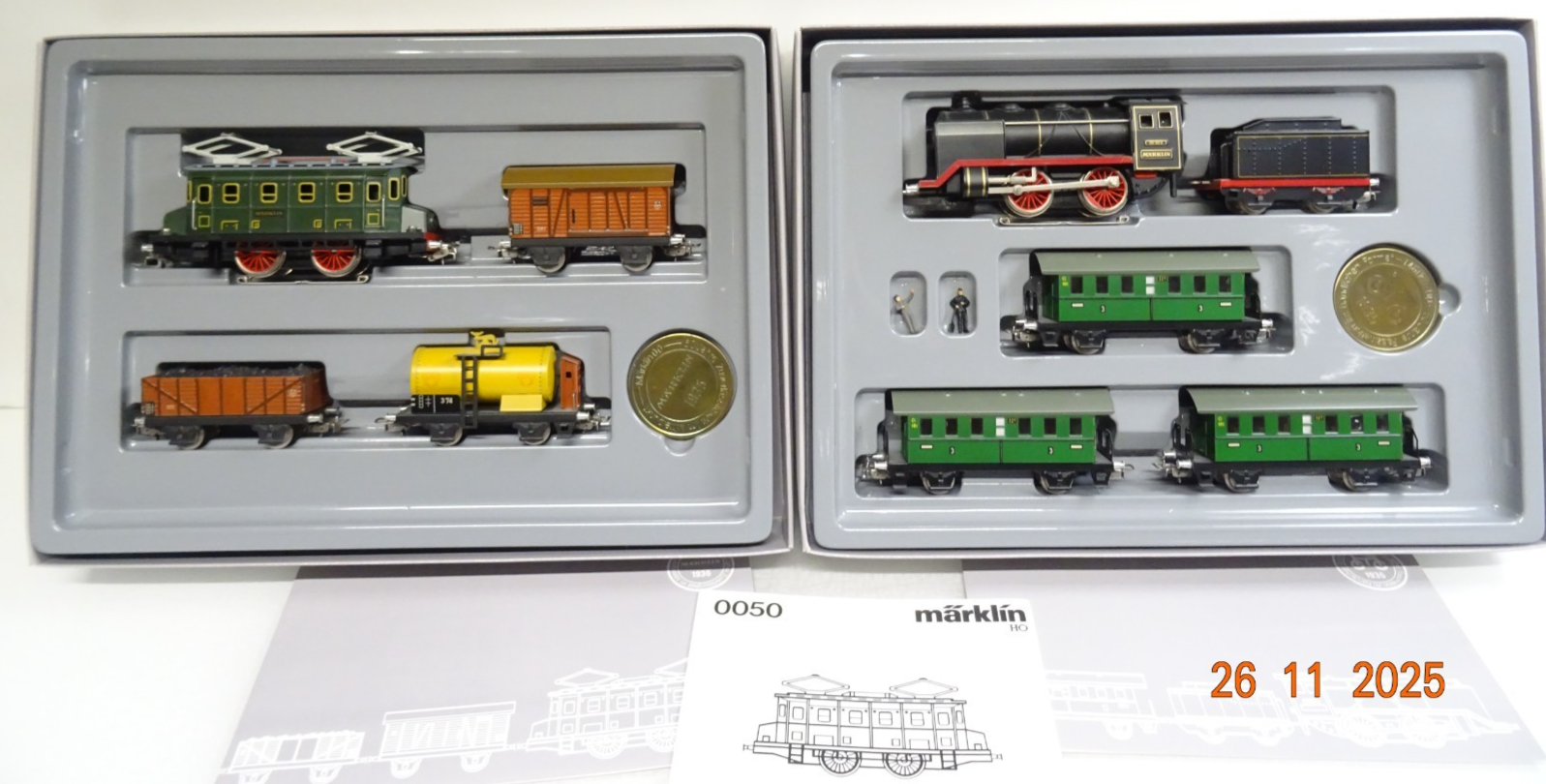 Märklin H0 0050 Jubiläumspackung Zwei nostalgische Züge in OVP JL4720