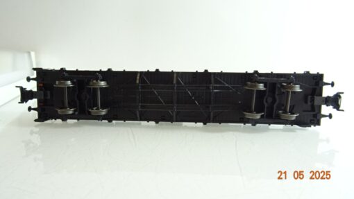 Märklin H0 00691-5 Flachwagen mit 2 LKW Untergestellen der DB in OVP PR7900 – Bild 4