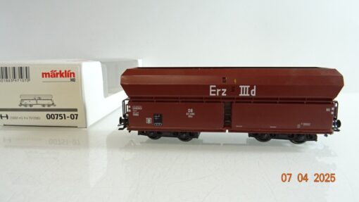 Märklin H0 00751-07 Selbstentladewagen Erz IIId der DB in OVP PR6973