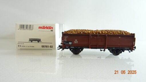 Märklin H0 00761-02 Hochbordwagen mit Ladung der DB in OVP PR7913