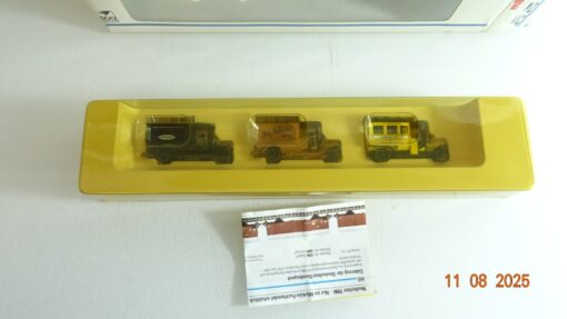 Märklin H0 1898 Fahrzeug-Set Oldtimer LKW 500 Jahre Post in OVP RR2663 – Bild 3