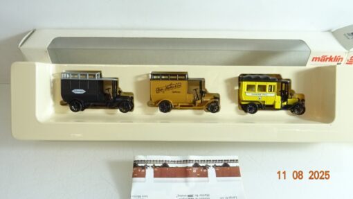 Märklin H0 1898 Fahrzeug-Set Oldtimer LKW 500 Jahre Post in OVP RR2663