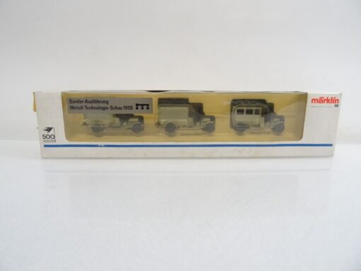 Märklin H0 1898 Set Oldtimer Lkws Technologie-Schau in OVP QR8952 – Bild 4
