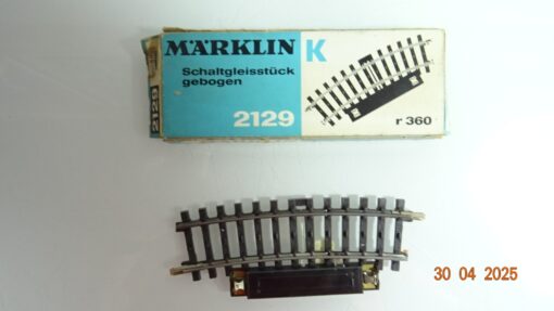 Märklin H0 2129 K-Gleis Schaltgleis gebogen in der OVP CK7946