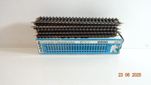 Märklin H0 2200 K Gleis gerade 10 Stück siehe Foto in OVP CK8901