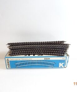 Märklin H0 2221 K Gleis 10 Stück siehe Foto in OVP CK5898