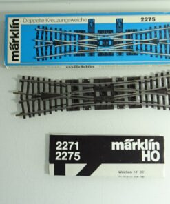 Märklin H0 2275 K-Gleis schlanke Kreuzungsweiche siehe Foto in OVP CK8892