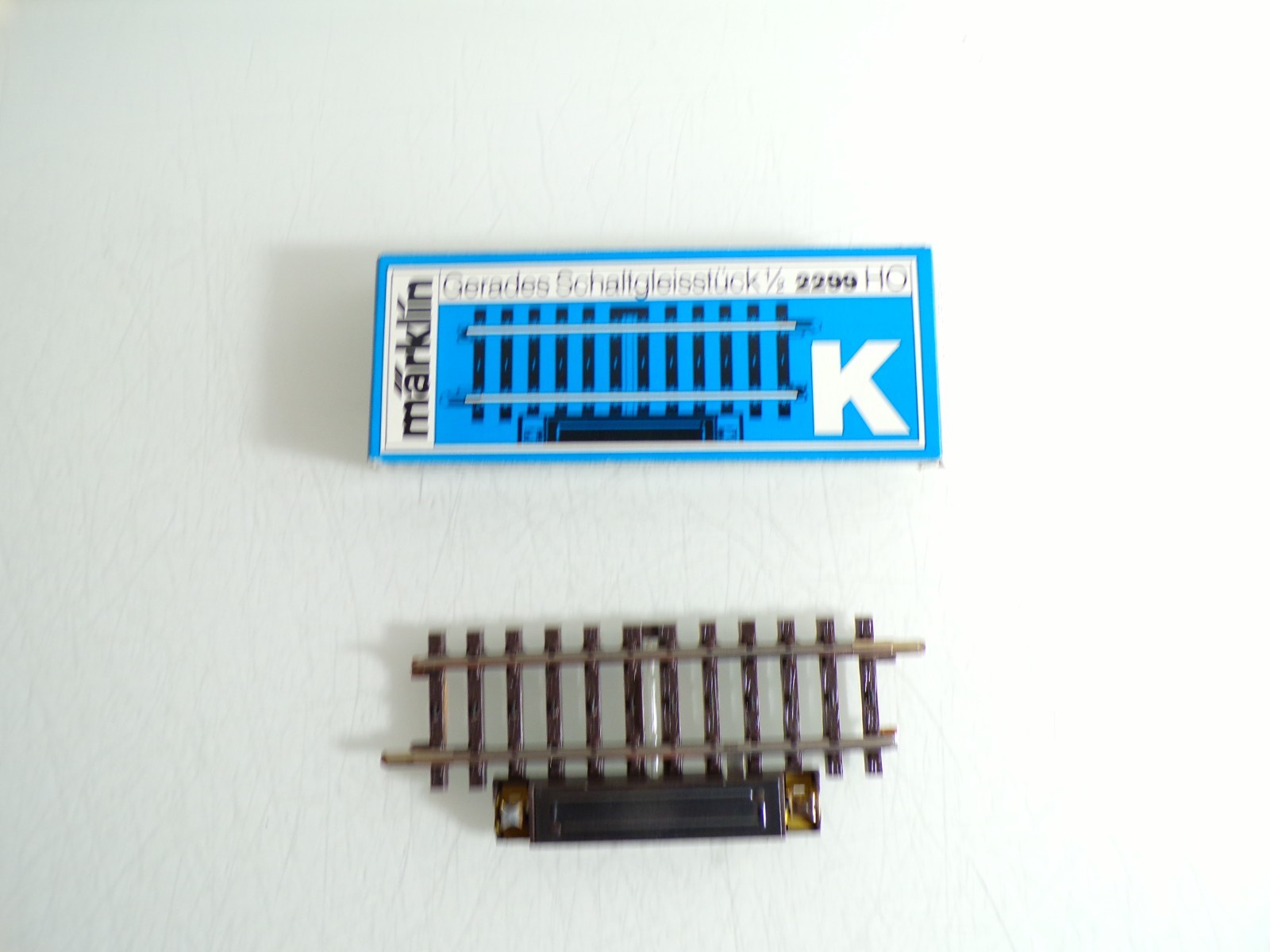 Märklin H0 2299 K Gleis Schalt Gleis gerade 1/2=90mm in OVP PK2567