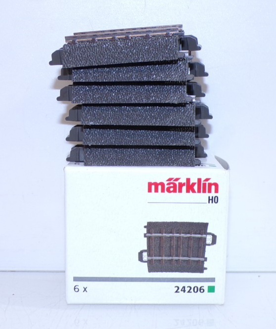 Märklin H0 24206 C-Gleis Gebogen 6 Stück siehe Foto in OVP PK2943