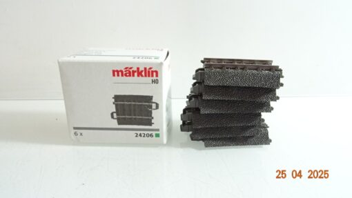 Märklin H0 24206 Gebogenes Gleis R2 437,5 mm 6 Stück siehe Foto in OVP CK7803