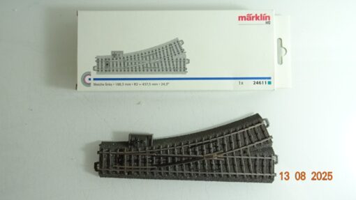 Märklin H0 24611 C Gleis Handweiche links in OVP PK513
