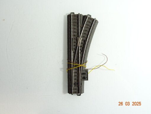 Märklin H0 24612 C Gleis Weiche rechts Antrieb u. Decoder siehe Foto CK7053 o.