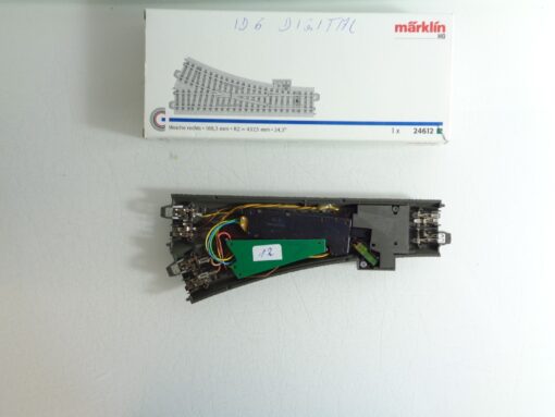 Märklin H0 24612 Weiche rechts mit Antrieb u. Decoder siehe Foto in OVP PK1488 – Bild 3