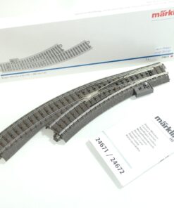 Märklin H0 24671 Bogenweichen links  360 mm + 74460 + 74490 RF9777