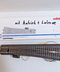 Märklin H0 24712 schlanke Weiche rechts mit Antrieb siehe Foto in OVP PK2966
