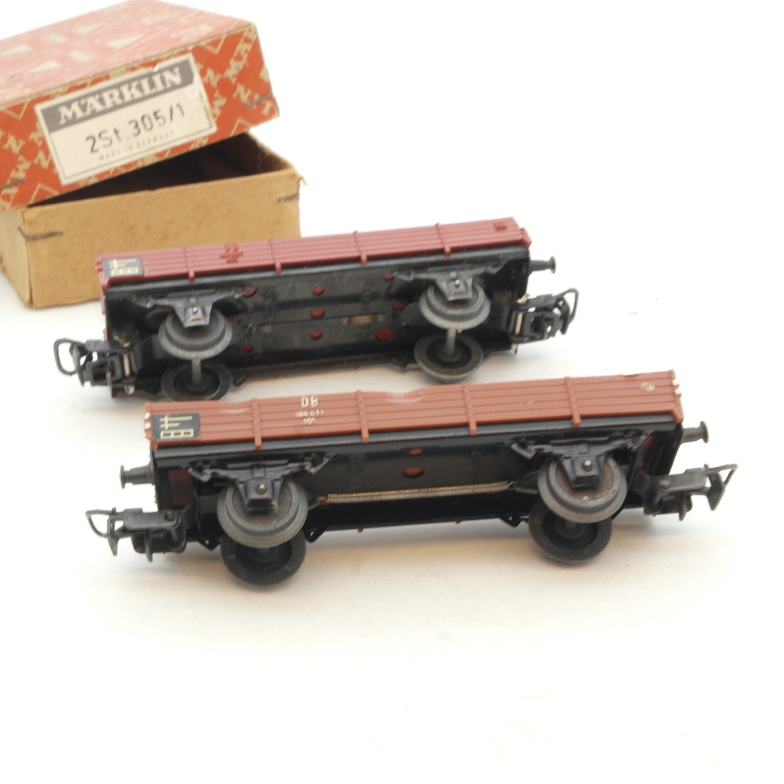 Märklin H0 305 /1 Niederbordwagen 2 Stück der DB in OVP RG2117 – Bild 4