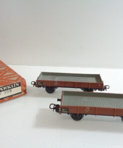 Märklin H0 305 AC 2 Niederbordwagen in OVP F324