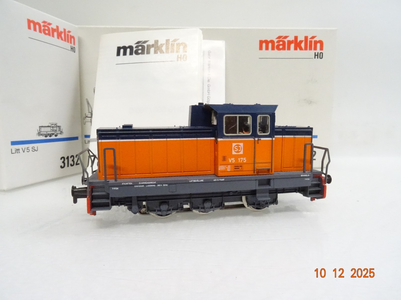 Märklin H0 3132 Schweden Diesellok Litt V5 175 der SJ in OVP JL4972