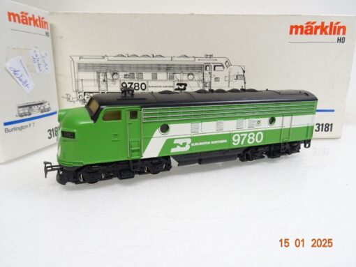 Märklin H0 3181 Diesellok F7 Burlington Northern Uhlenbrock Digital OVP LE8271