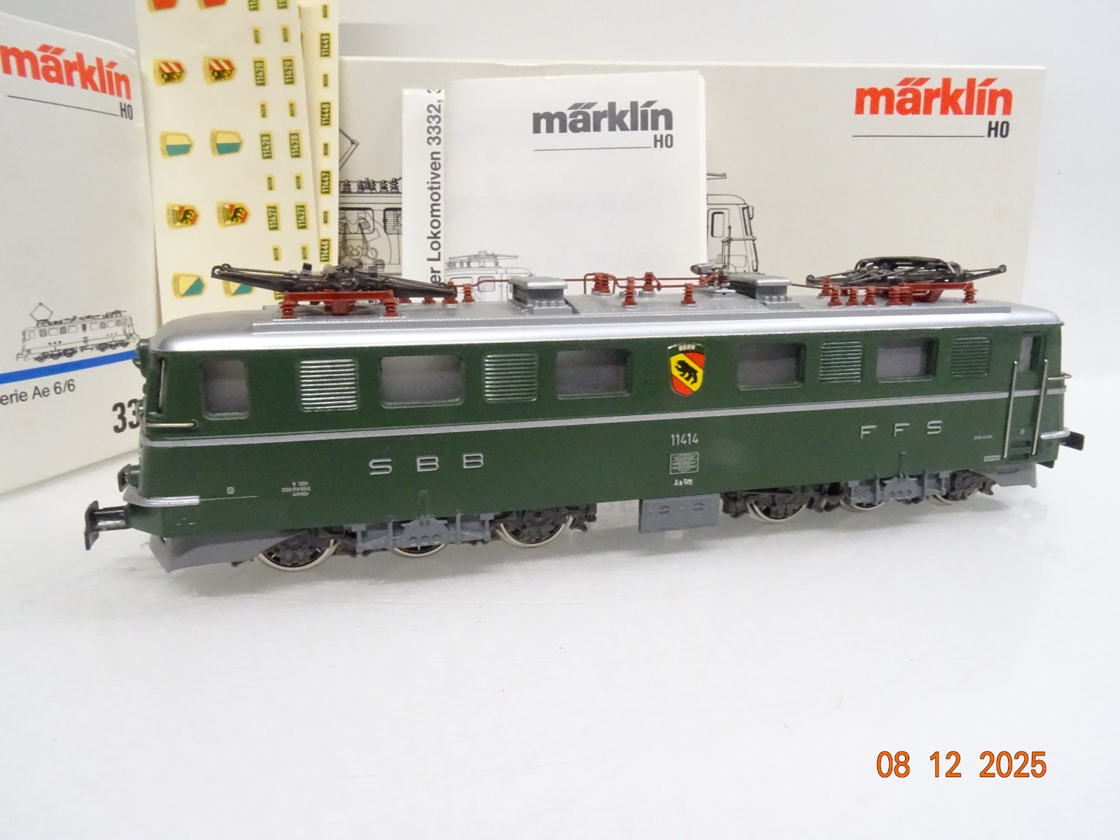 Märklin H0 3332 Schweiz E-Lok Ae 6/6 11429 der SBB in OVP JL4923