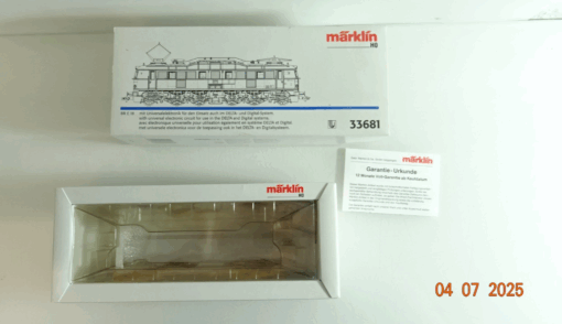 Märklin H0 33681 BR E 18 E-Lok Leerverpackung siehe Foto CK9328 – Bild 3