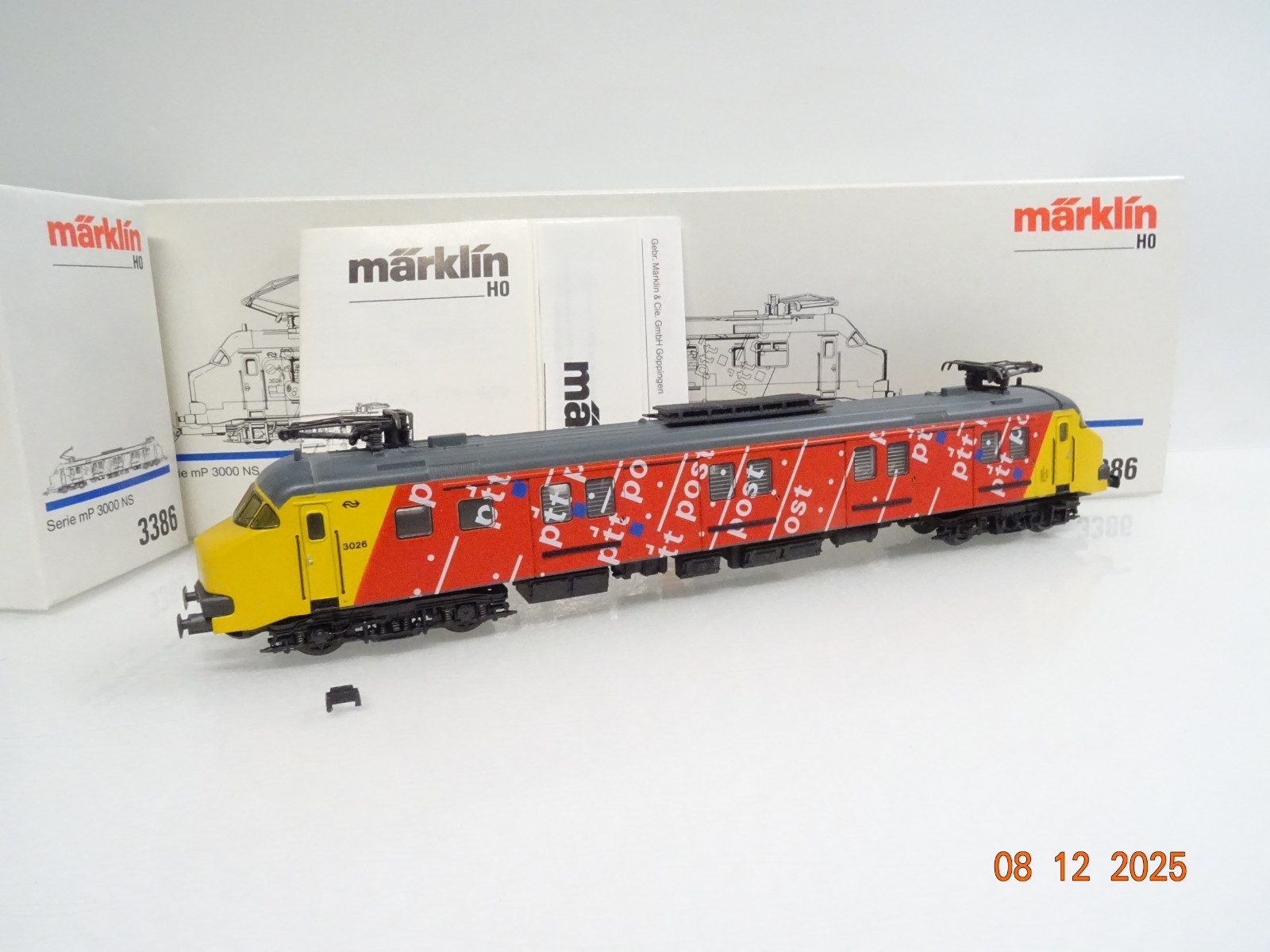 Märklin H0 3386 Niederlande E-Triebwagen mP 3000 PTT der NS in OVP JL4909