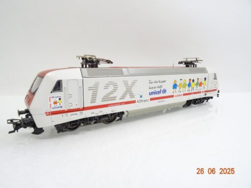 Märklin H0 34382 E-Lok BR 128 12X ADtranz Unicef Delta in OVP JL1084 – Bild 3