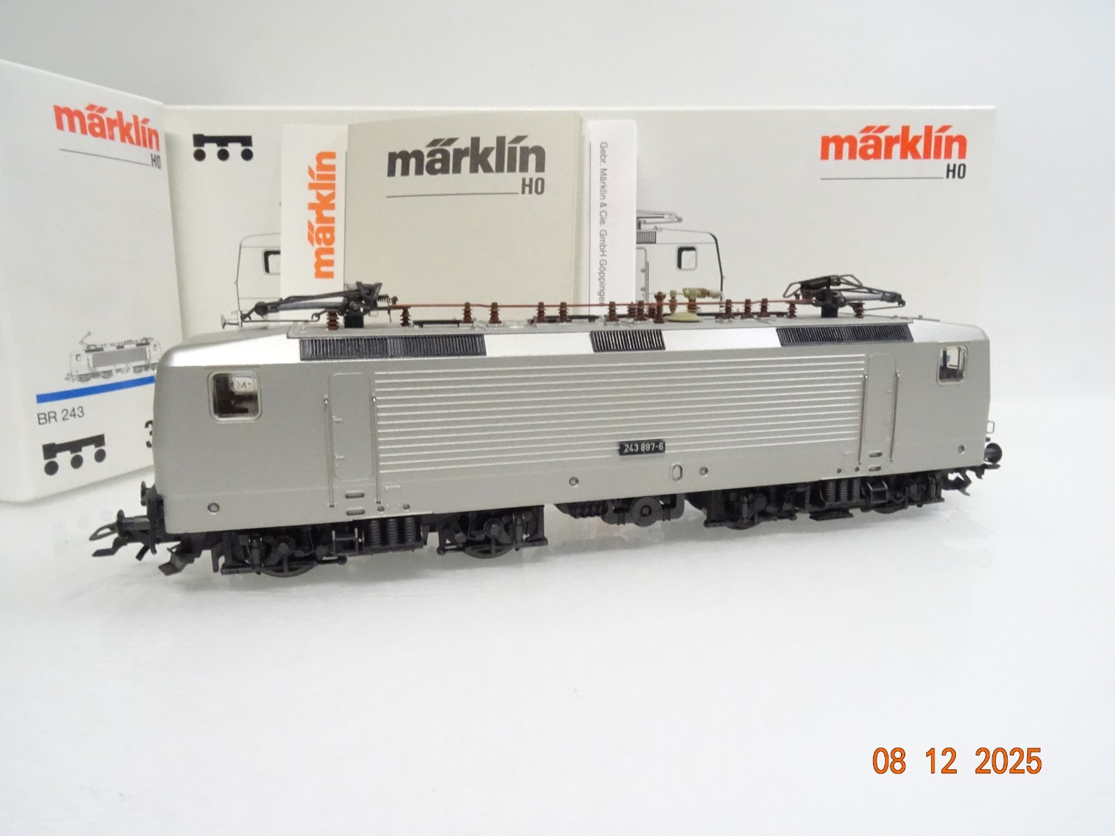 Märklin H0 3444 E-Lok BR 243 897-6 der DR silber in OVP JL4921