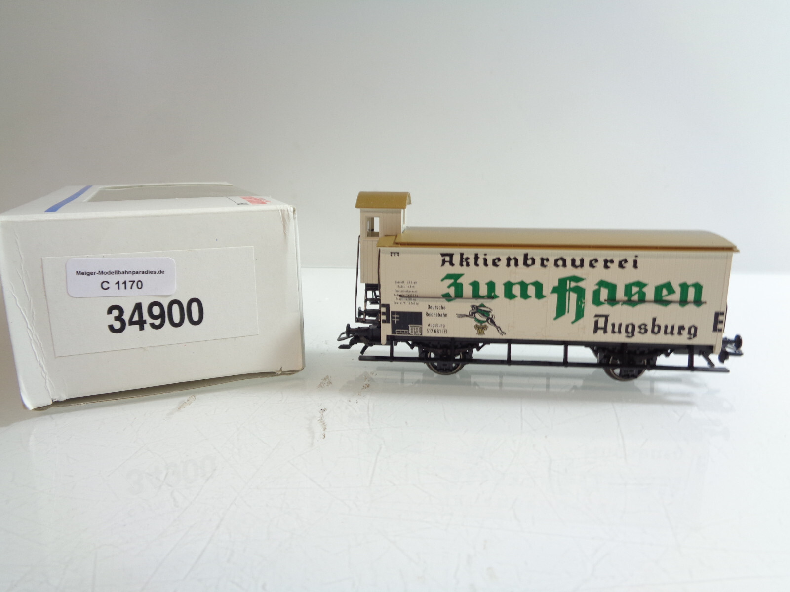 Märklin H0 34900 Jahreswagen 1994 "Aktienbr.Zum Hasen " der DR in OVP C1170
