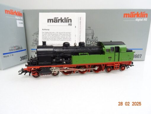 Märklin H0 3607 Dampflok T 18 1127 Württemberg in OVP LE9025