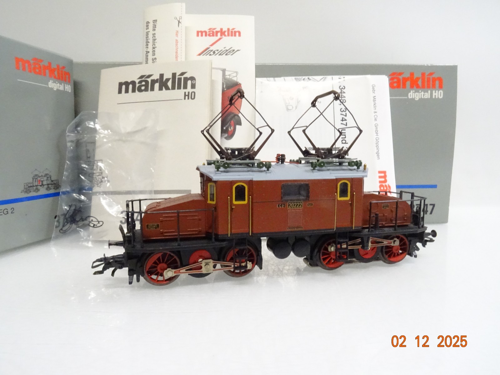 Märklin H0 3747 E-Lok EG 2 2/2 2022 der DRG Digital in OVP JL4826