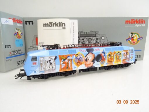 Märklin H0 37535 E-Lok BR 120 119-3 Micky Maus der DB Digital in OVP JL2756