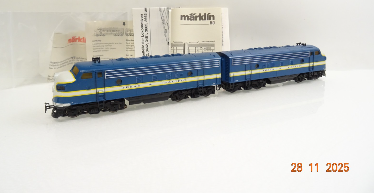 Märklin H0 3781 US Diesellok GM EMD F7 Texas Pacific 1540 Digital in OVP JL4749