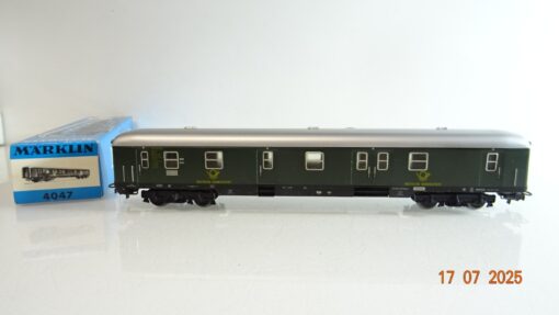 Märklin H0 4047 Bahnpostwagen der DB Blech in OVP PR9070