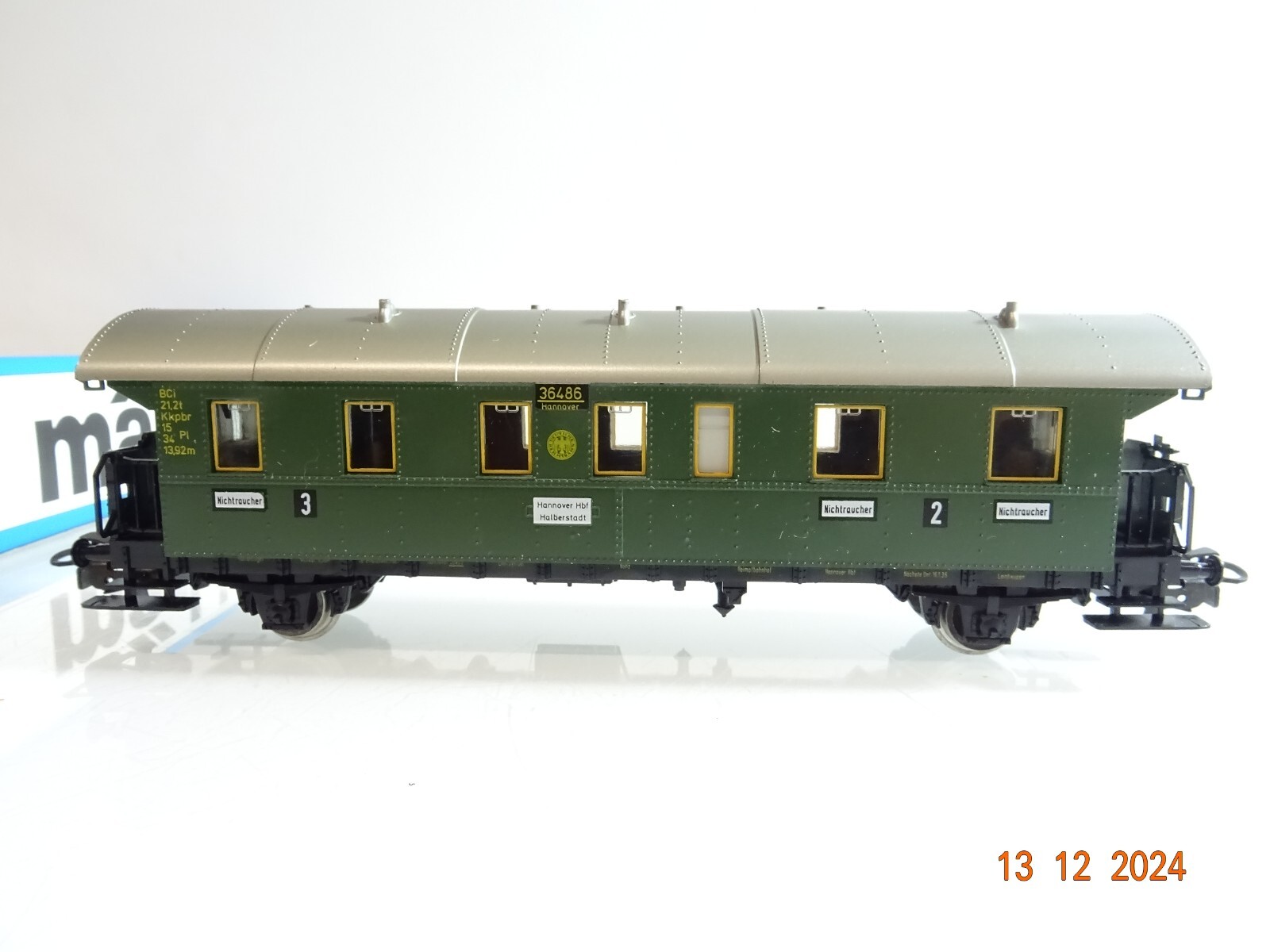 Märklin H0 4100 Personenwagen 2./3. Kl. der DRG in OVP PR4813 – Bild 3
