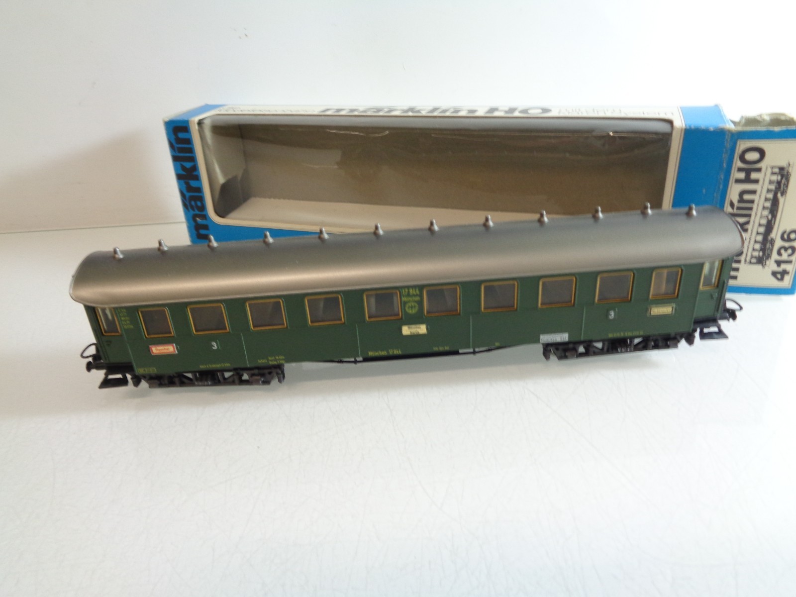 Märklin H0 4136 Personenwagen 3. Klasse der DRG in OVP RR4869 – Bild 3