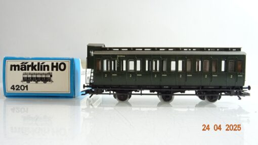 Märklin H0 4201 Abteilwagen 2.Kl. mit Bremserhaus in OVP PR7261
