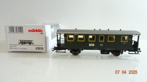 Märklin H0 43010 Personenwagen 2.Kl. der DB in OVP PR6974