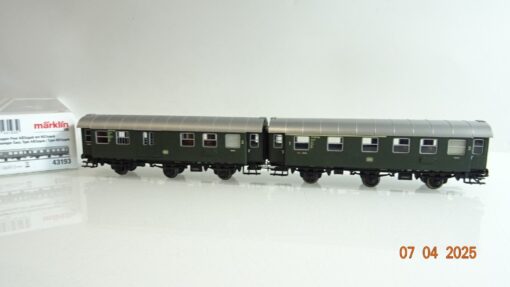 Märklin H0 43193 Umbauwagen Paar 1./2.Kl./Gepäckabt. der DB in OVP PR6978