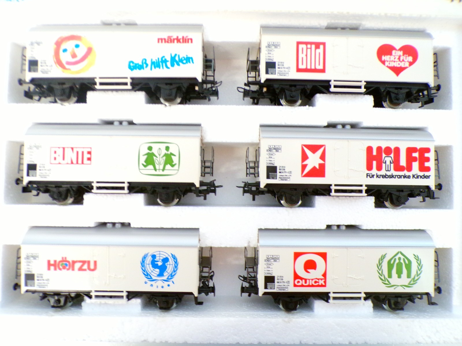 Märklin H0 4400 Güterwagen-Set Groß hilft Klein 6 tlg. in OVP BH1379 – Bild 3
