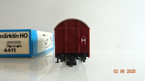 Märklin H0 4411 gedeckter Güterwagen mit Schlußlaterne der DB in OVP PR8128 – Bild 3