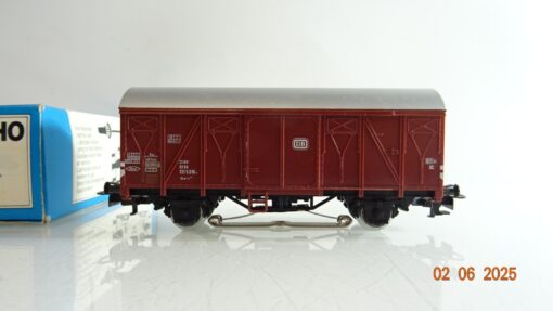 Märklin H0 4411 gedeckter Güterwagen mit Schlußlaterne der DB in OVP PR8128 – Bild 4