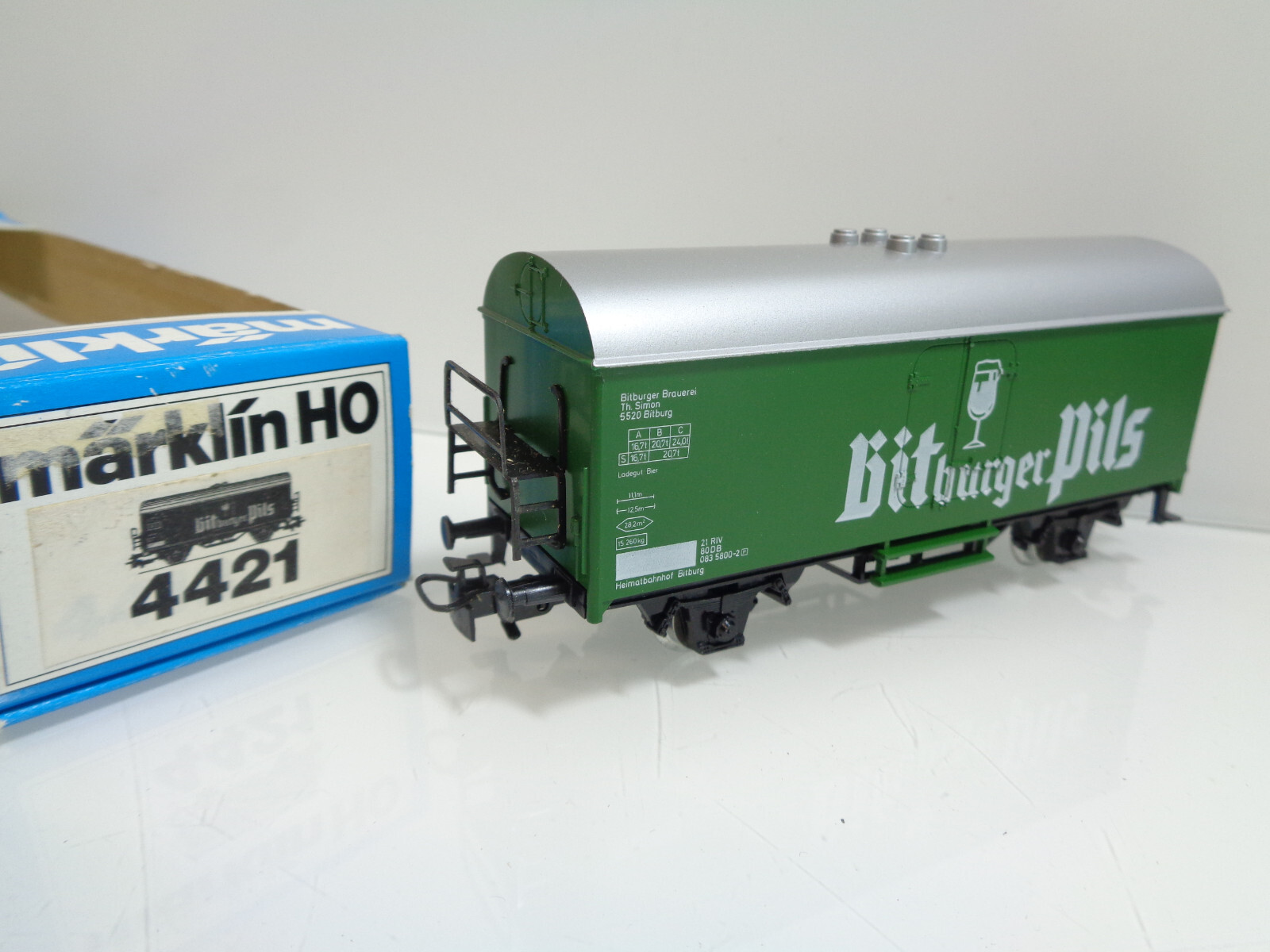 Märklin H0 4421 Kühlwagen der DB Bitburger Pils in OVP JD1305