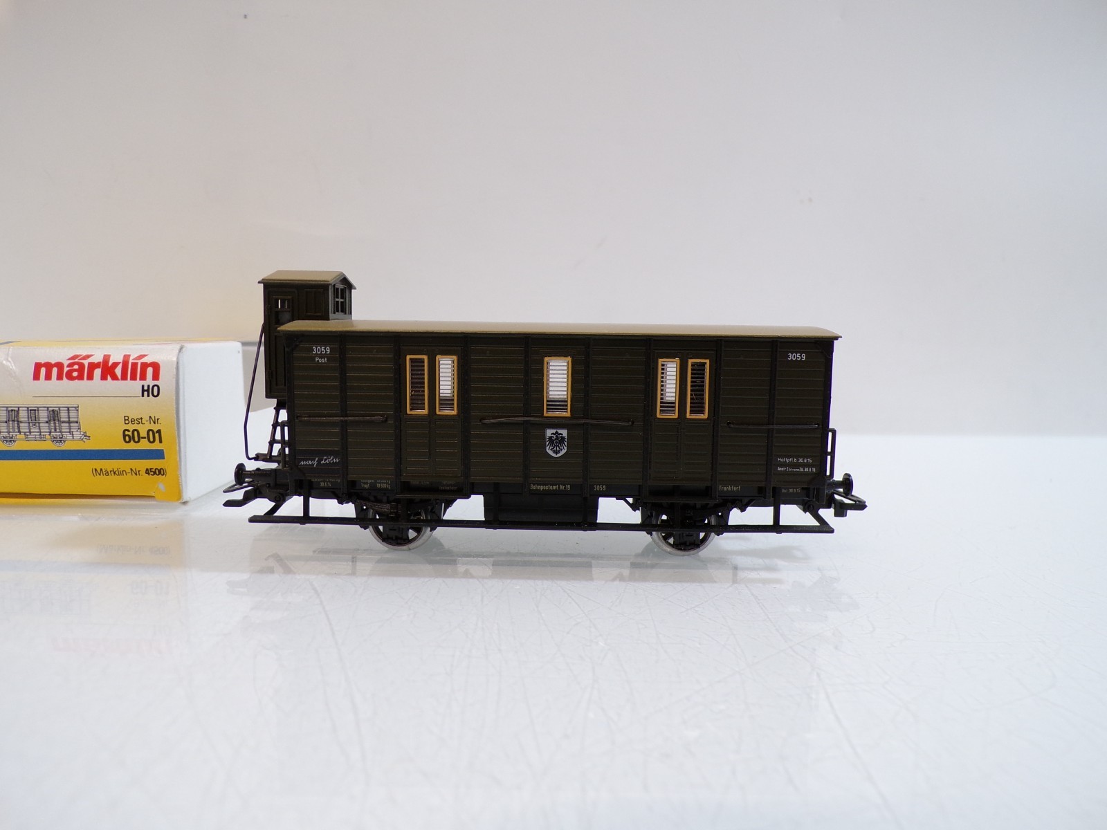 Märklin H0 4500 Gepäck-Postwagen der K.P.E.V. in OVP BH1877 – Bild 3