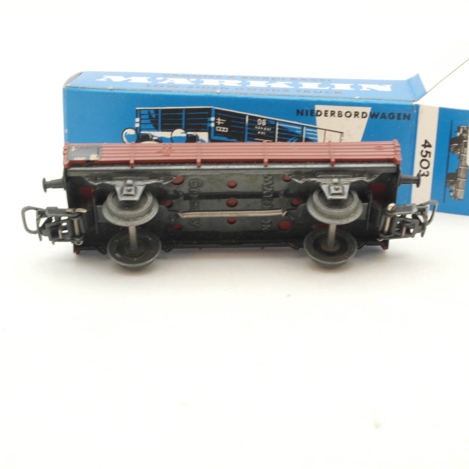 Märklin H0 4503 Niederbordwagen der DB in OVP QR1074 – Bild 4